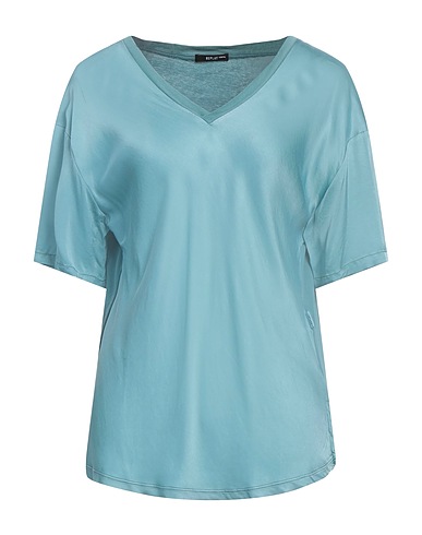 REPLAY Top ESSENTIAL Turquoise 100% Viscose, Cotton