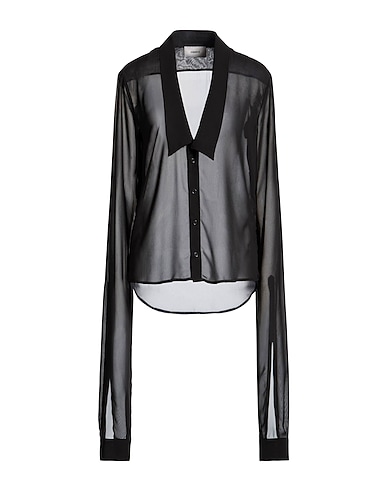 COPERNI Solid color shirts & blouses NERO 100% Polyester