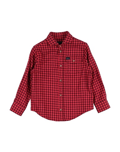 FAY Patterned shirt Red 100% Cotton