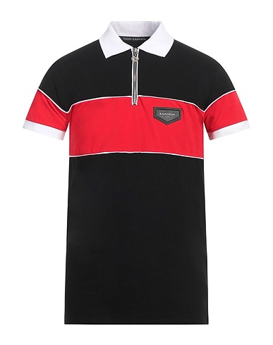 GIANNI KAVANAGH Polo shirt Black 50% Cotton, 50% Polyester