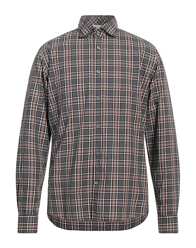 FIL NOIR Camicia a quadri Antracite 100% Cotone