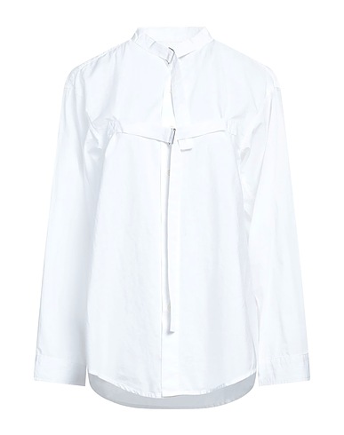 R13 Solid color shirts & blouses White 100% Cotton