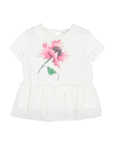 MEILISA BAI Top White 96% Cotton, 4% Elastane