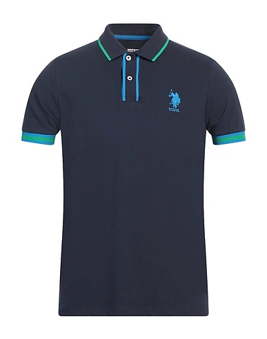 U.S.POLO ASSN. Polo shirt Midnight blue 95% Cotton, 5% Elastane