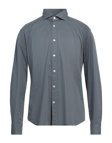 KOIKE Camicia tinta unita Grigio 97% Cotone, 3% Elastan