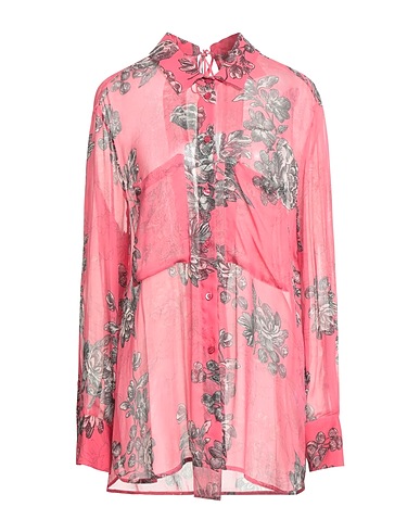 SEMICOUTURE Floral shirts & blouses Pink 100% Viscose