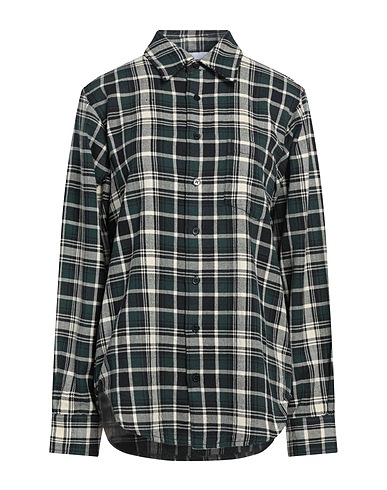 LAURENCE BRAS Checked shirt Dark green 100% Cotton