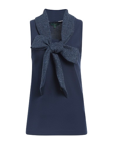 JEJIA Vest Navy blue 73% Cotton, 27% Polyester, Viscose, Other Fibres, Silk