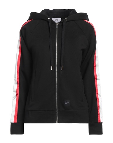 SIXTH JUNE Hooded track jacket  Black 65% Polyester, 35% Cotton