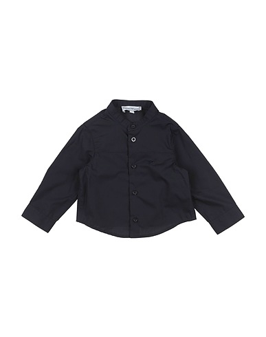 EMPORIO ARMANI Camicia tinta unita Blu notte 100% Cotone