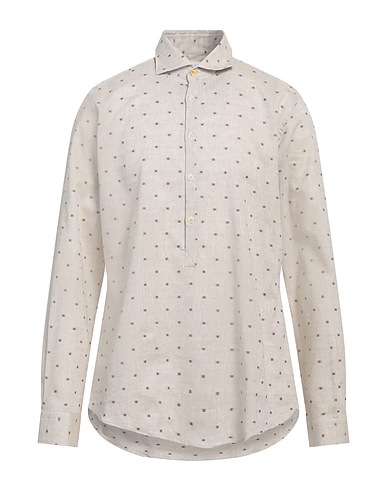 EDIZIONI LIMONAIA Linen shirt Beige 55% Linen, 45% Cotton