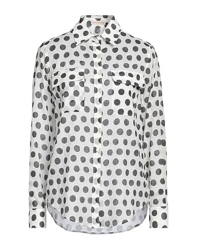 CAMICETTASNOB Patterned shirts & blouses Dark green 100% Cotton