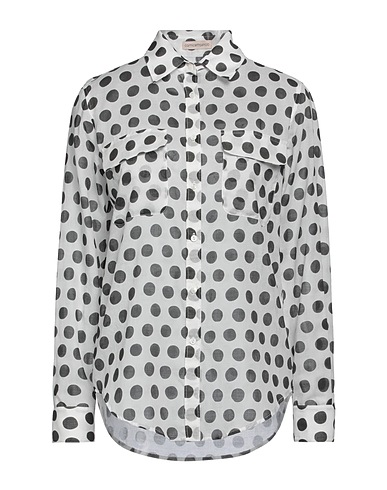 CAMICETTASNOB Camicie  e bluse fantasia Nero 100% Cotone