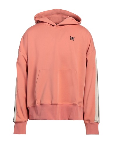 PALM ANGELS Hooded track jacket  Salmon pink 100% Polyester, Elastane