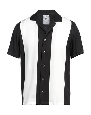 PT Torino Camicia fantasia Nero 100% Viscosa