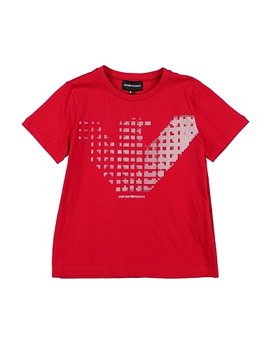 EMPORIO ARMANI T-shirt Rosso 100% Cotone