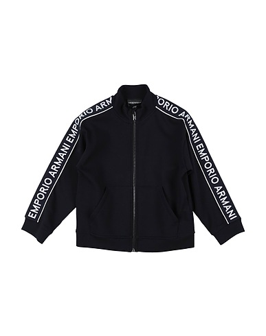 EMPORIO ARMANI Sweatshirt Black 76% Cotton, 18% Polyester, 6% Elastane