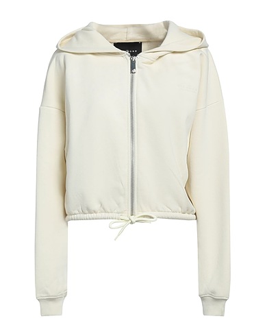 JOHN RICHMOND Hooded track jacket  Ivory 60% Cotton, 40% Polyester