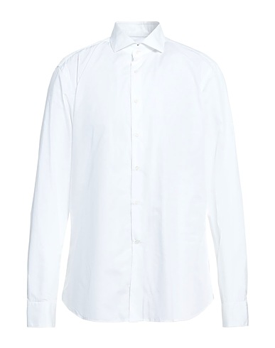 CORNELIANI Solid color shirt White 100% Cotton