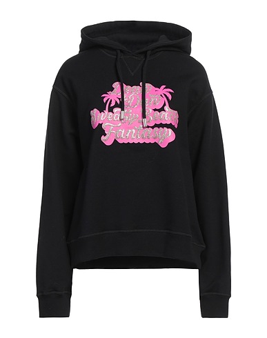 DSQUARED2 Hooded track jacket 100% Cotton, Elastane