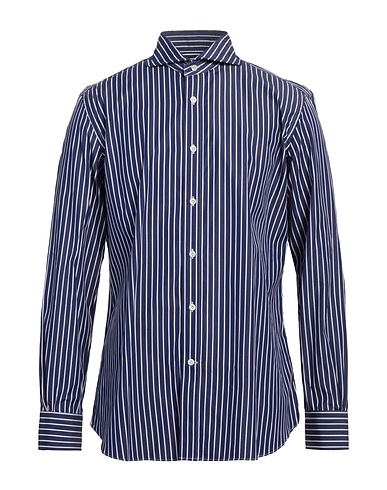 MAZZARELLI Gestreiftes Hemd 100% Baumwolle