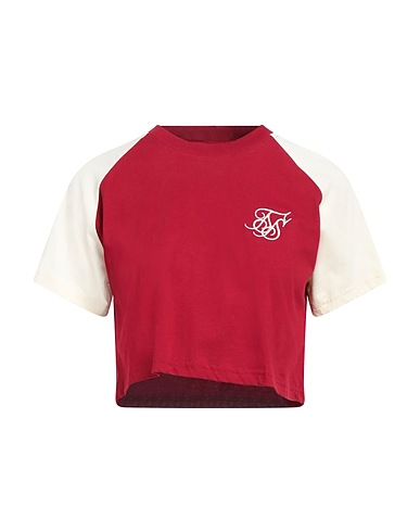 SIKSILK Camiseta Rojo 100% Algodón