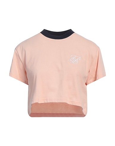 SIKSILK Crop top Light pink 100% Cotton