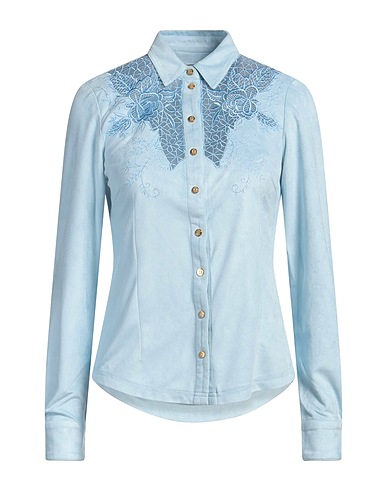 MARANI JEANS Solid colour shirts & blouses Light blue 100% Polyester
