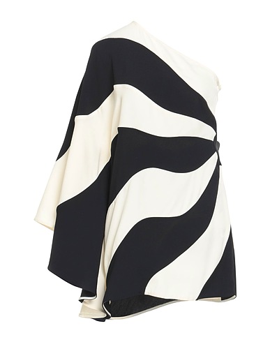 TALLER MARMO One-shoulder dress Ivory 78% Acetate, 22% Viscose