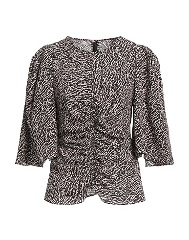 ISABEL MARANT Top Black 91% Silk, 9% Elastane