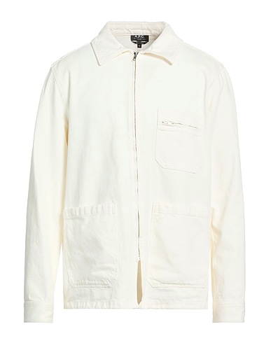 A.P.C. Jeanshemd Weiß 100% Baumwolle