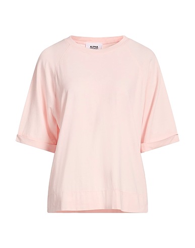 ALPHA STUDIO T-shirt ROSA CHIARO 98% Cotton, 2% Elastane