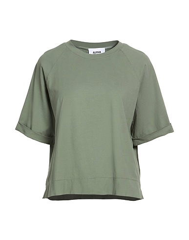 ALPHA STUDIO Basic T-shirt VERDE SALVIA 98% Cotton, 2% Elastane