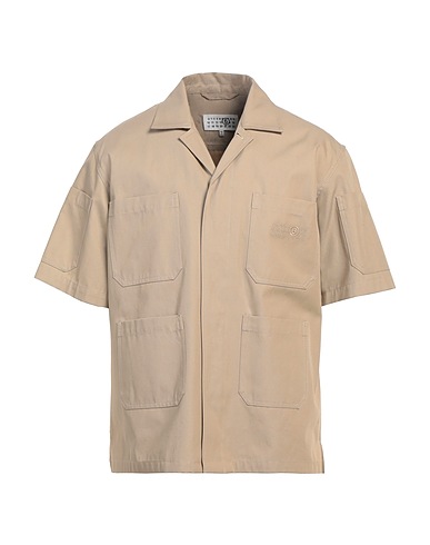 MM6 MAISON MARGIELA Solid colour shirt Beige 100% Cotton