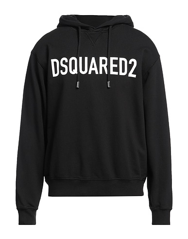 DSQUARED2 Hoodie Schwarz 100% Baumwolle