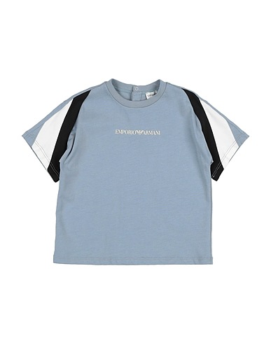 EMPORIO ARMANI T-shirt Sky blue 100% Cotton