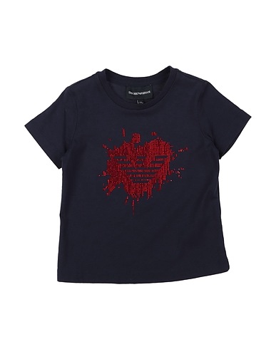 EMPORIO ARMANI T-shirt Blu notte 100% Cotone