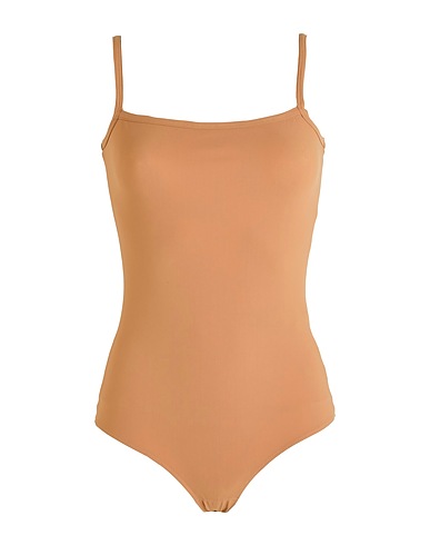 MM6 MAISON MARGIELA TOPS & TEES Camel 78% Polyamide, 22% Elastane