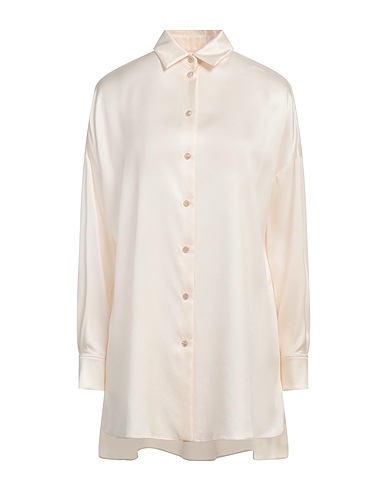 AGNONA Solid color shirts & blouses Off white 95% Silk, 5% Elastane