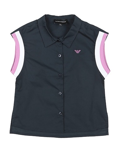 EMPORIO ARMANI Patterned shirts & blouses 97% Cotton, 3% Elastane, Polyester