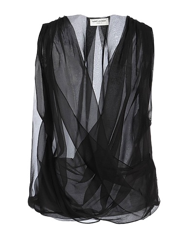 SAINT LAURENT Silk top Black 100% Silk