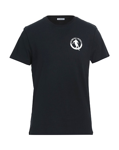 BIKKEMBERGS T-shirt Black 95% Cotton, 5% Elastane