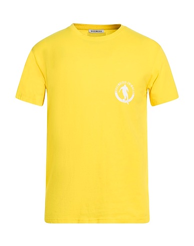 BIKKEMBERGS T-shirt GIALLO 95% Cotton, 5% Elastane