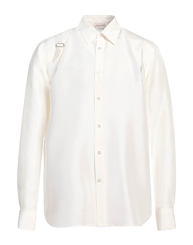 MCQUEEN Camicie Avorio 100% Seta