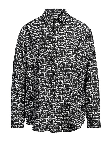 BURBERRY PRORSUM Camicia fantasia Nero 100% Seta