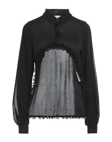 NOIR KEI NINOMIYA Silk shirts & blouses Black 100% Silk, Polyester