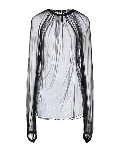 SAINT LAURENT Top Black 75% Silk, 25% Polyamide