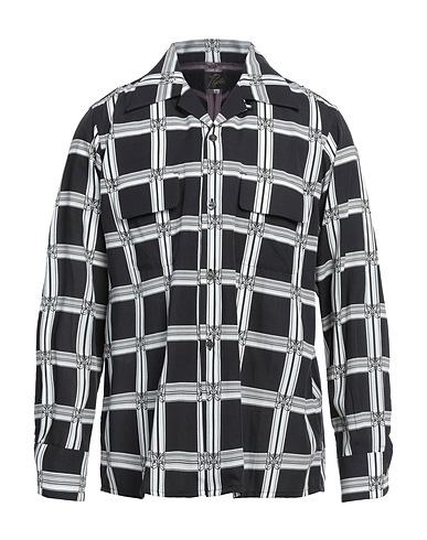 NEEDLES チェック柄シャツ ブラック レーヨン 60% / コットン 40% / キュプラ