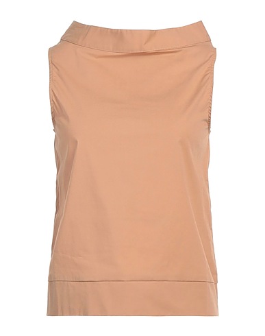 ALPHA STUDIO Top Cammello 98% Cotone, 2% Elastan