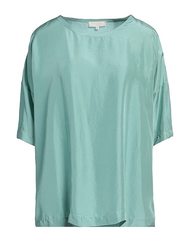 ANTONELLI Top Verde chiaro 100% Seta